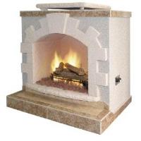 Outdoor gas fireplace image 1